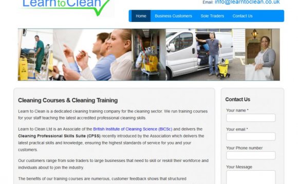 Cleaning Company Web Design