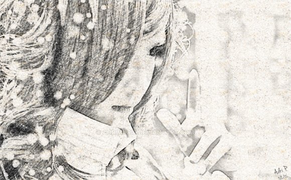 Myrtle Digital Pencil Sketch