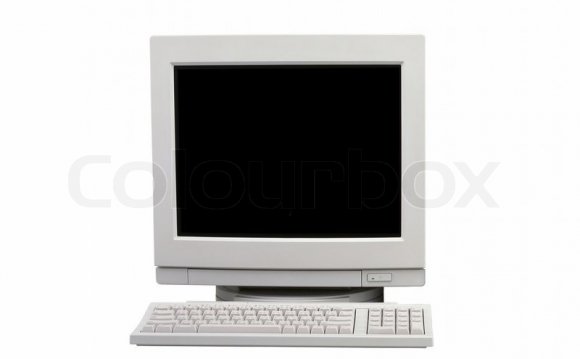 Desktop Computer close up shot