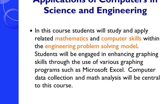 Applications of Computers in