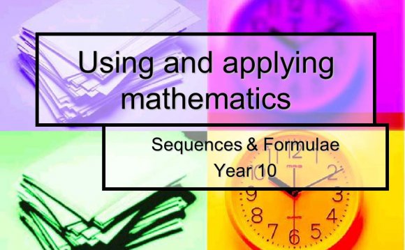 Using and applying mathematics