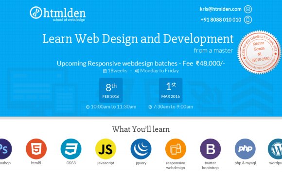 Web developer training