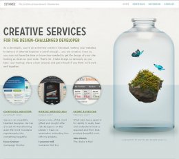 The butterflies in this web design signifies growth, fertility and all things positive.