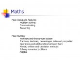 Using and applying Mathematics