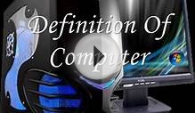 DEFINITION OF COMPUTER JAMALUDDIN MBBS COM
