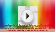Encyclopedia of Computer Science and Technology Volume 38