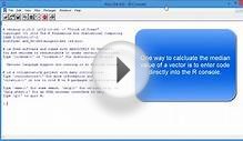 Find Median Value with R Programming Language - Statistics
