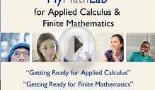 MyMathLab for Applied Calculus & Finite Mathematics