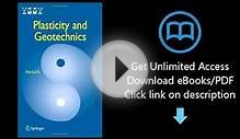 Plasticity and Geotechnics (Advances in Mechanics and