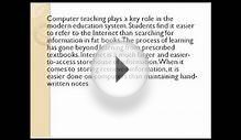 บทความ Role of Computers in Education