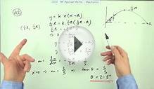 SQA AH applied maths Mechanics: A2 Projectile motion